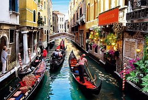 Romantische Städtereise Venedig Gondlefahrt Romantische Städtereise Venedig Gondlefahrt